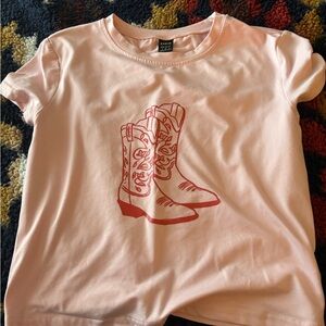 SHEIN Light Pink Casual Tee
